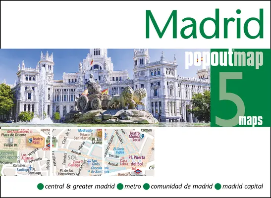 Mappa di Madrid - Madrid Popout Map