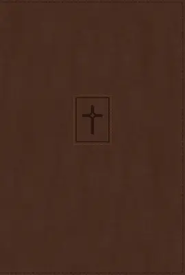 Niv, Bibbia Thinline, Stampa grande, Pelle e cuoio, Marrone, Lettera rossa, Stampa comfort - Niv, Thinline Bible, Large Print, Leathersoft, Brown, Red Letter, Comfort Print
