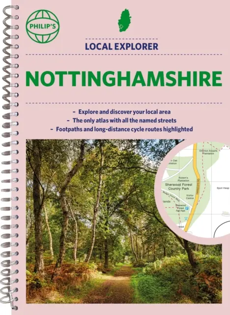 Atlante stradale di Philip's Local Explorer Nottinghamshire - Philip's Local Explorer Street Atlas Nottinghamshire