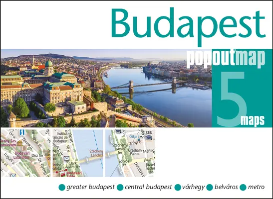 Mappa popout di Budapest - Budapest Popout Map