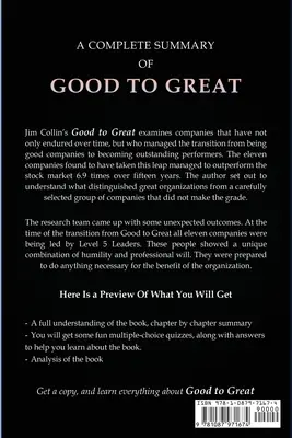 Riassunto di Da buono a grande - Summary of Good to Great