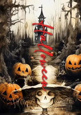 Libro da colorare di Halloween per adulti: Libro da colorare Halloween in scala di grigi Spaventapasseri, Zucche, Teschi di zucchero, Dia de los Muertos - A4 - Halloween Coloring Book for Adults: Halloween Coloring Book Grayscale Scarecrows, Pumpkins, Sugar Skulls, Dia de los Muertos - A4