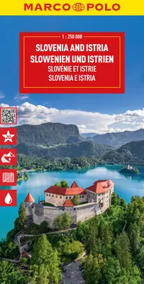 Slovenia e Istria Marco Polo Mappa - Slovenia and Istria Marco Polo Map