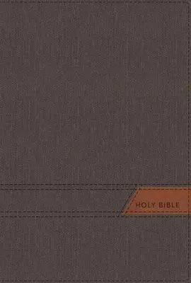 Niv, Bibbia Thinline, Stampa grande, Copertina in tela, Grigio, Lettera rossa, Stampa comfort - Niv, Thinline Bible, Large Print, Cloth Flexcover, Gray, Red Letter, Comfort Print