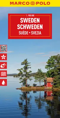 Svezia Mappa Marco Polo - Sweden Marco Polo Map