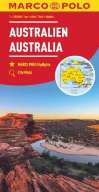 Australia Mappa Marco Polo - Australia Marco Polo Map