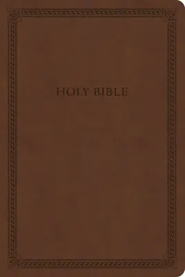 Bibbia CSB a stampa grande, edizione di valore, marrone, pelle e tessuto - CSB Large Print Thinline Bible, Brown Leathertouch, Value Edition