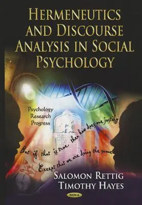 Ermeneutica e analisi del discorso in psicologia sociale - Hermeneutics & Discourse Analysis in Social Psychology