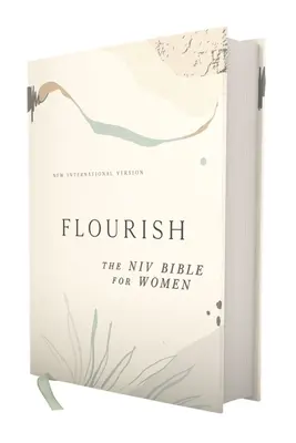 Flourish: La Bibbia NIV per le donne, copertina rigida, crema, stampa comfort - Flourish: The NIV Bible for Women, Hardcover, Cream, Comfort Print