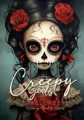 Libro da colorare di Halloween di ragazze inquietanti per adulti: Libro da colorare Halloween in scala di grigi Libro da colorare horror gotico per adulti Teschi di zucchero Catrine, spavento - Creepy Girls Halloween Coloring Book for Adults: Halloween Grayscale Coloring Book Gothic Horror Coloring Book for Adults Sugar Skulls Catrinas, Scare