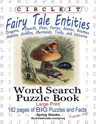 Circle It, Fatti sulle fiabe, Ricerca a parole, Libro puzzle - Circle It, Fairy Tale Entities, Word Search, Puzzle Book