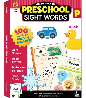 Parole da conoscere per la vista, livello prescolare - Words to Know Sight Words, Grade Preschool