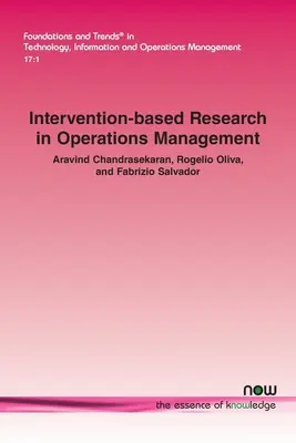 La ricerca basata sull'intervento nella gestione delle operazioni - Intervention-based Research in Operations Management