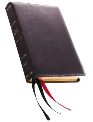 KJV, Bibbia di riferimento, stampa gigante, pelle premium, nera, edizione Sterling, stampa comfort - KJV, Reference Bible, Giant Print, Premium Leather, Black, Sterling Edition, Comfort Print