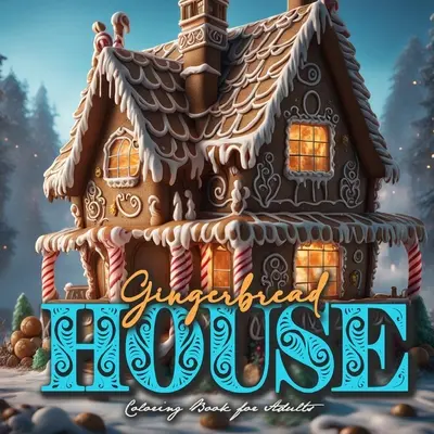 Libro da colorare delle case di pan di zenzero per adulti: Libro da colorare delle case di pan di zenzero per adulti in scala di grigi Libro da colorare di Natale in scala di grigi - Gingerbread Houses Coloring Book for Adults: Gingerbread House Coloring Book for adults grayscale Christmas Coloring Book Grayscale