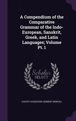 Compendio di grammatica comparativa delle lingue indoeuropee, sanscrite, greche e latine; Volume Pt. 1 - A Compendium of the Comparative Grammar of the Indo-European, Sanskrit, Greek, and Latin Languages; Volume Pt. 1