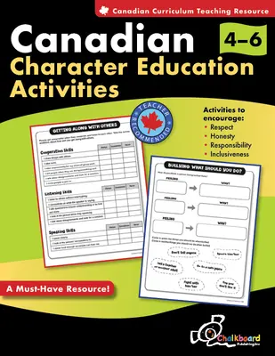 Attività canadesi di educazione al carattere Grades 4-6 - Canadian Character Education Activities Grades 4-6