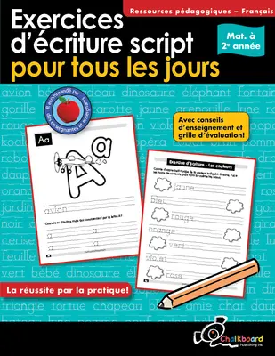 Esercizi di critica scritta Pour Tous Les Jours Mat.  2e Anne - Exercices d'criture Script Pour Tous Les Jours Mat.  2e Anne