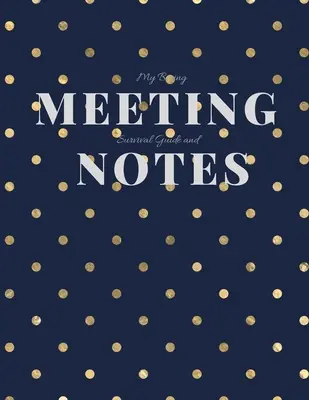 Guida e appunti per la sopravvivenza alle riunioni noiose: Quaderno per riunioni e puzzle 8,5x11 - My Boring Meeting Survival Guide and Notes: 8.5x11 Meeting Notebook and Puzzle Book