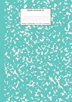 Quaderno di Marmo A4: Diario a quadretti in Marmo Turchese - Marble Notebook A4: Turquoise Marble College Ruled Journal