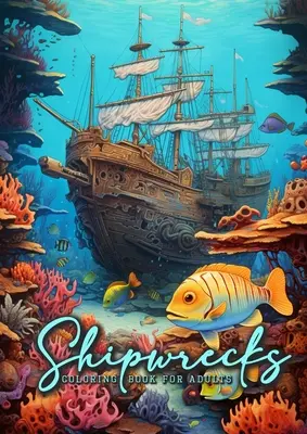 Libro da colorare sui naufragi per adulti: Oceano Libro da colorare per adulti: Vita marina in scala di grigi Libro da colorare per adulti - Shipwrecks Coloring Book for Adults: Ocean Coloring Book Adults Grayscale Sea Life Coloring Book Adults