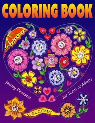 Libro da colorare per adolescenti e adulti: Rilassamento e antistress (pennarello amichevole) - Coloring Book for Teens or Adults: Stress Relief & Relaxation (Marker Friendly)