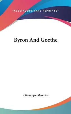 Byron e Goethe - Byron And Goethe