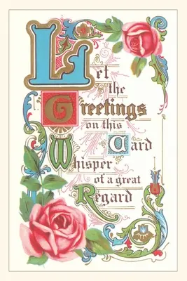Diario d'epoca Biglietto d'auguri vecchio stile - Vintage Journal Old-Fashioned Greeting Card
