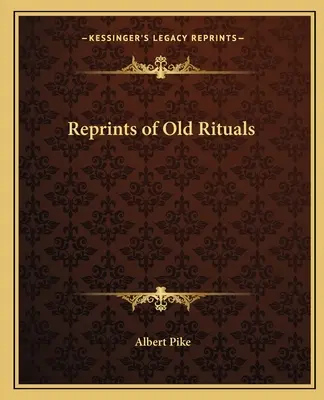 Ristampe di antichi rituali - Reprints of Old Rituals