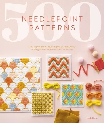 500 Disegni a punta d'ago: Schemi facili da ripetere per il ricamo ad arazzo a punto Bargello, a punto fiamma e altro ancora - 500 Needlepoint Patterns: Easy Repeat Patterns for Tapestry Embroidery in Bargello Stitch, Flame Stitch and More