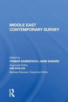 Indagine contemporanea sul Medio Oriente, volume XI, 1987 - Middle East Contemporary Survey, Volume XI, 1987