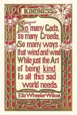 Diario d'epoca Esortazione di Wilcox alla gentilezza - Vintage Journal Wilcox Exhortation to Kindness