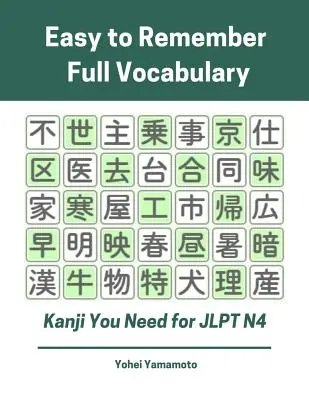 Kanji facili da ricordare per il vocabolario completo di cui hai bisogno per il Jlpt N4: Esercizio di lettura, scrittura e caratteri dei Kanji con schede flash per i nuovi 20 anni. - Easy to Remember Full Vocabulary Kanji You Need for Jlpt N4: Practice Reading, Writing Kanji Vocab Flash Cards and Characters Exercise Book for New 20