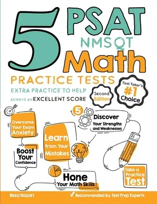 5 test pratici di matematica PSAT / NMSQT: Esercitazioni extra per ottenere un punteggio eccellente - 5 PSAT / NMSQT Math Practice Tests: Extra Practice to Help Achieve an Excellent Score