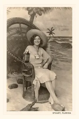 Vintage Journal Donna in posa a Stuart, Florida - Vintage Journal Woman Posing in Stuart, Florida