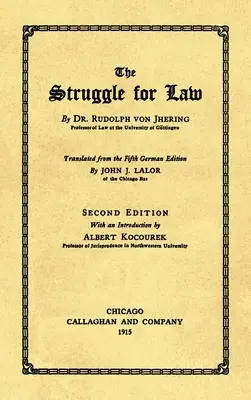 La lotta per il diritto [1915] - The Struggle for Law [1915]