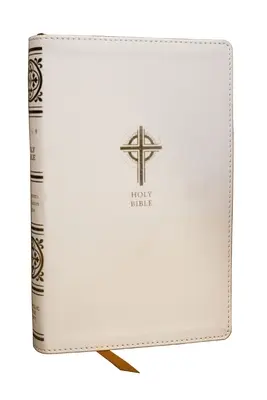 Alkitab Katolik Edisi NRSV Sacraments of Initiation, White Leathersoft, Comfort Print - Nrsvce Sacraments of Initiation Catholic Bible, White Leathersoft, Comfort Print