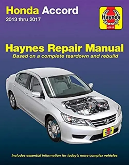 Manuale di riparazione Honda Accord 2013 - 2017 Haynes - Honda Accord 2013 Thru 2017 Haynes Repair Manual
