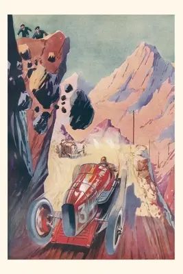 Diario d'epoca Gara automobilistica con caduta di sassi - Vintage Journal Motor Car Race with Falling Rocks