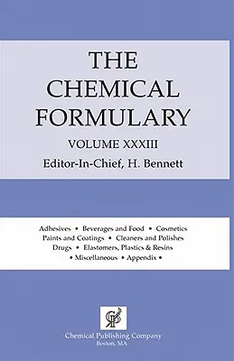 Formulario Chimico Volume 33 - Chemical Formulary Volume 33