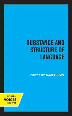 Sostanza e struttura del linguaggio - Substance and Structure of Language