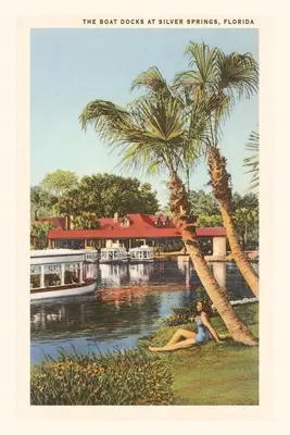 Giornale d'epoca Banchina delle barche, Silver Springs, Florida - Vintage Journal Boat Docks, Silver Springs, Florida