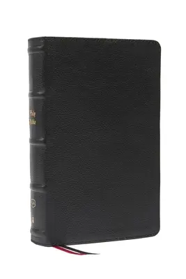 Kjv, Bibbia di riferimento a colonna singola a stampa grande, in vera pelle, nera, a caratteri rossi, indicizzata con il pollice, stampa comfort: Sacra Bibbia, Re Giacomo - Kjv, Personal Size Large Print Single-Column Reference Bible, Genuine Leather, Black, Red Letter, Thumb Indexed, Comfort Print: Holy Bible, King James