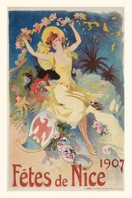 Vintage Journal 360 Manifesto per il Gala di Nizza, 1907 - Vintage Journal 360 Poster for Nice Gala, 1907