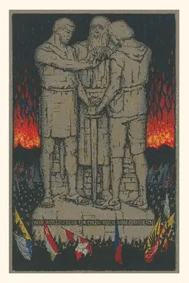 Diario d'epoca Statua della confraternita tedesca - Vintage Journal German Brotherhood Statue