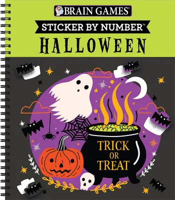 Giochi cerebrali - Sticker per numero: Halloween (copertina 