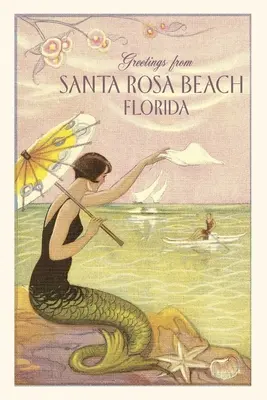 Diario d'epoca Sirena di Santa Rosa Beach - Vintage Journal Santa Rosa Beach Mermaid