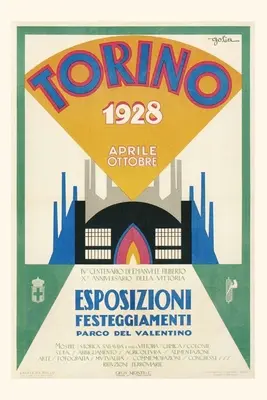 Manifesto d'epoca per la Fiera di Torina, 1928 - Vintage Journal Poster for Torina Fair, 1928