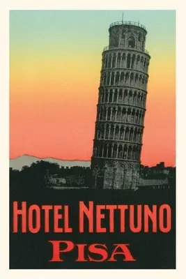 Diario d'epoca Torre pendente, Hotel Nettuno, Pisa, Italia - Vintage Journal Leaning Tower, Hotel Nettuno, Pisa, Italy