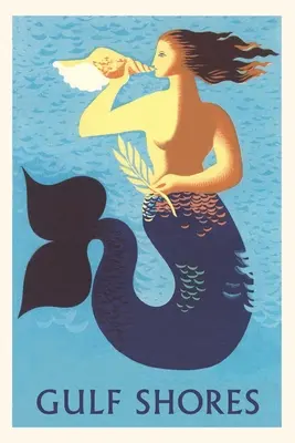 Diario d'epoca Gulf Shores, sirena - Vintage Journal Gulf Shores, Mermaid